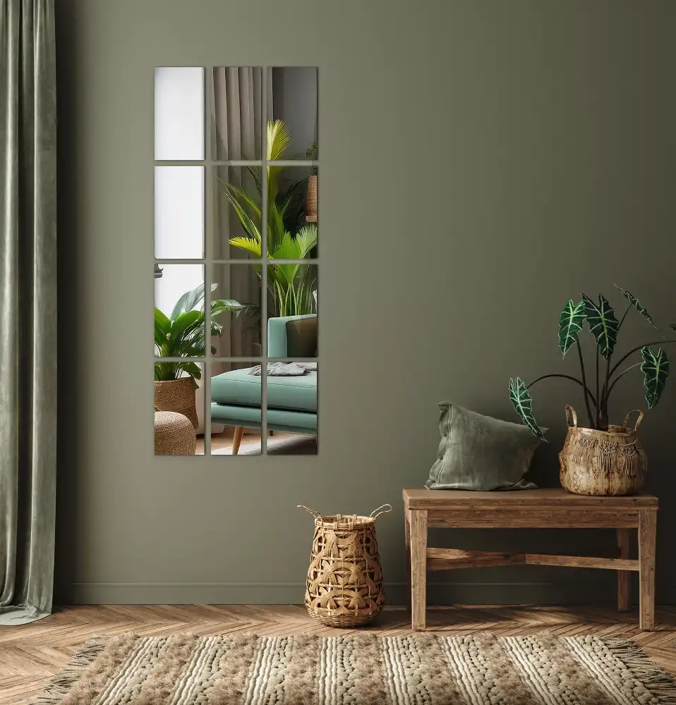 Zrkadlové kachličky obdĺžnikové samolepiace